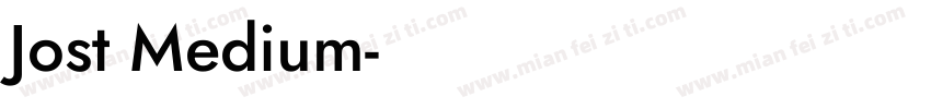 Jost Medium字体转换